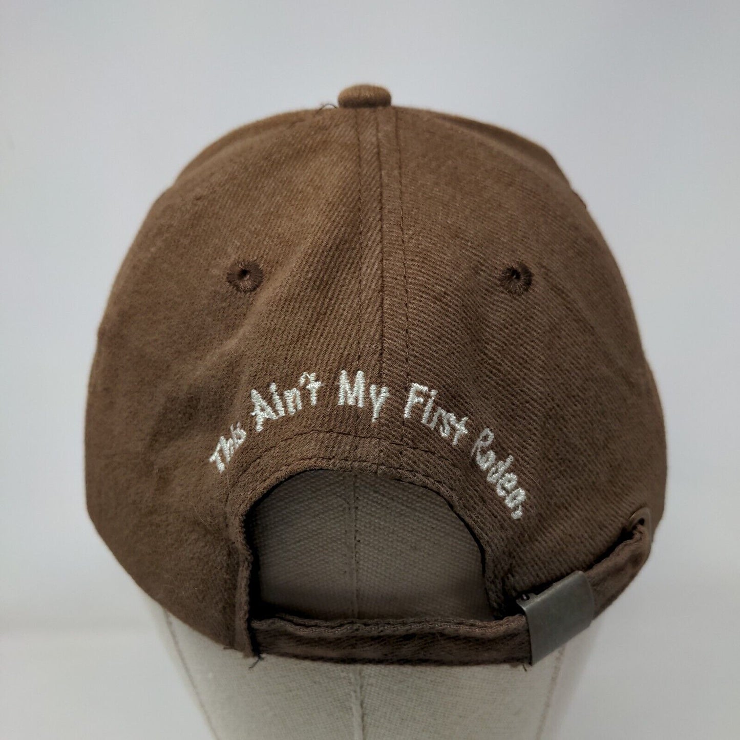 Authentic Vintage Dude This Ain't My First Rodeo Slideback Hat Brown One Size