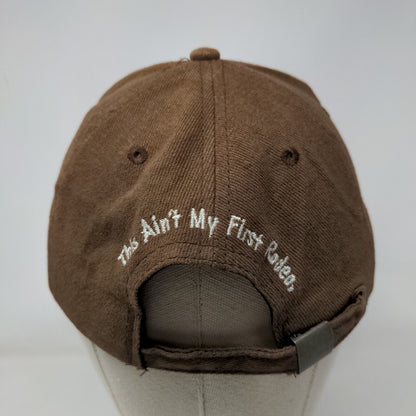 Authentic Vintage Dude This Ain't My First Rodeo Slideback Hat Brown One Size
