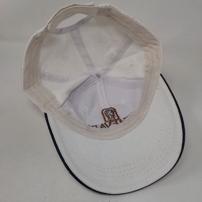 Cheval Golf and Country Club Strapback Hat White One Size Embroidered