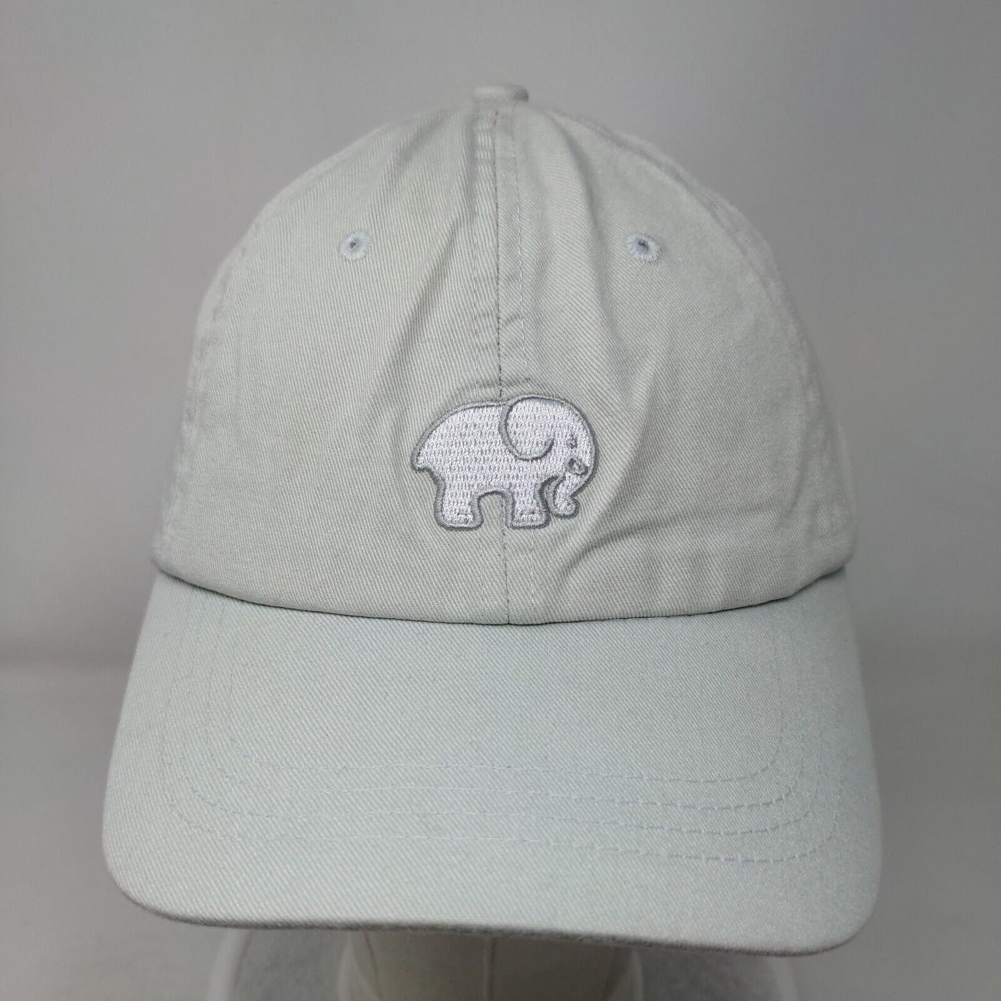 Elephant Ivory Ella Slideback Hat Gray One Size Embroidered 6 Panel