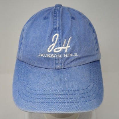 Jackson Hole Strapback Hat Blue One Size Adjustable Embroidered Ouray