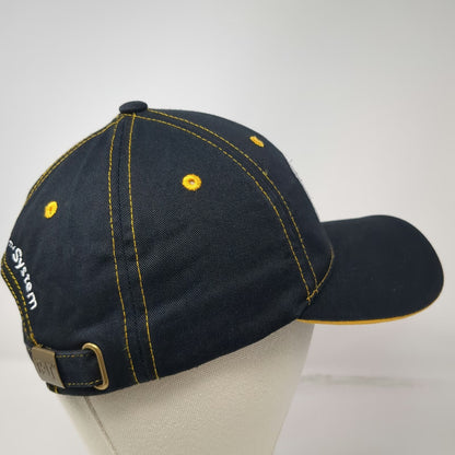 Caterpillar CAT MineStar System Black Baseball Cap One Size Yellow Stitching Hat