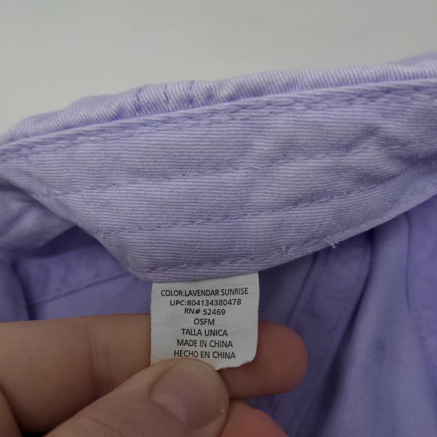Unbranded Slideback Hat Purple Lavender Sunrise OSFM Solid 6 Panel Blank