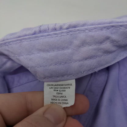 Unbranded Slideback Hat Purple Lavender Sunrise OSFM Solid 6 Panel Blank