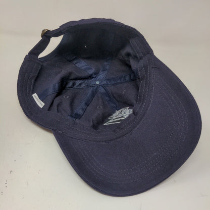 Unbranded Men's Slideback Hat Blue Ski Flag Embroidered Logo Winter