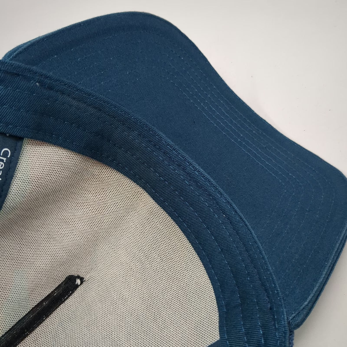 Prana Trucker Hat Blue One Size Mesh Back Tropical Pattern Snapback Curved Brim
