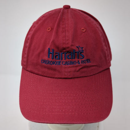Harrah's Cherokee Casino & Hotel Strapback Hat Red One Size Embroidered