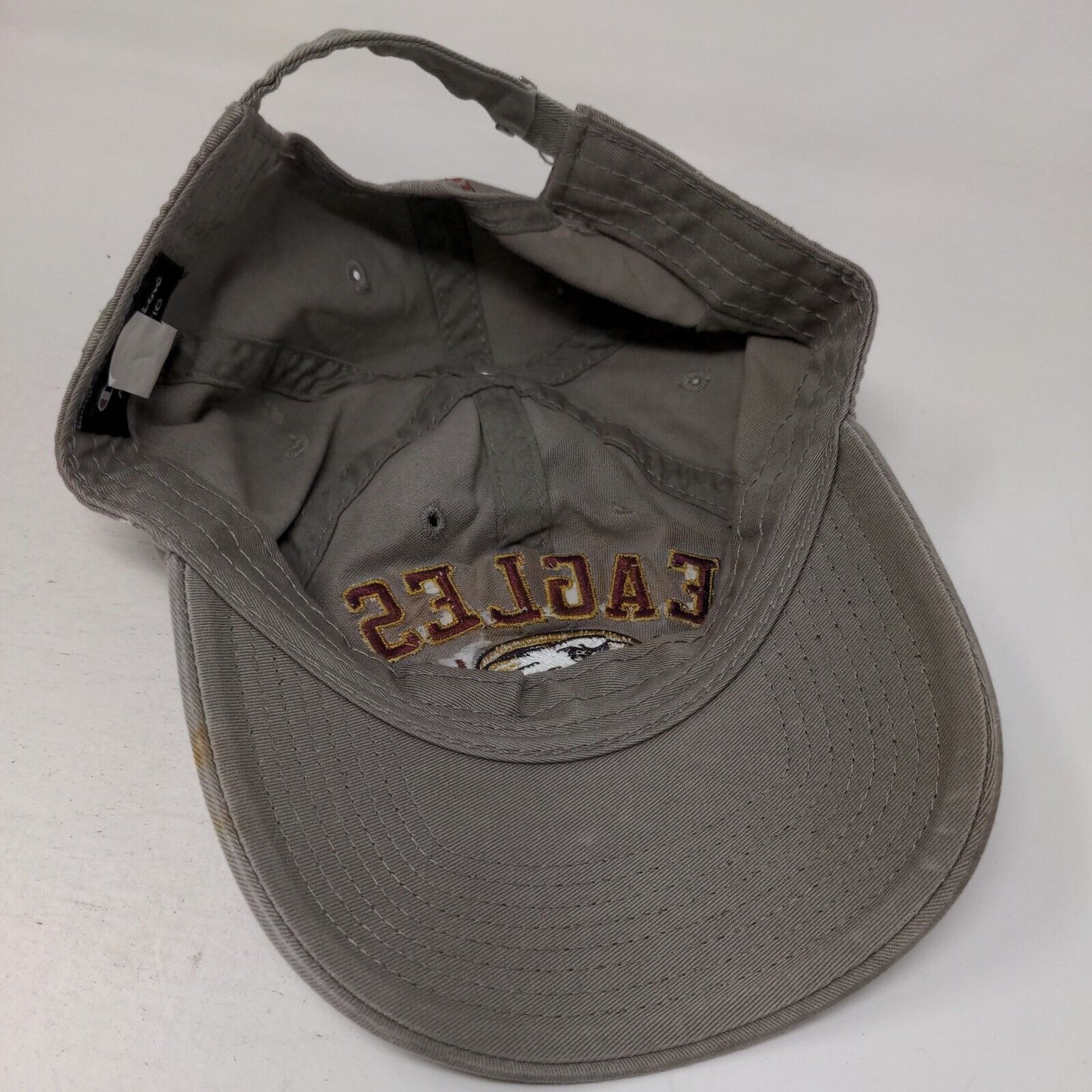 Champion Slideback Hat Episcopal Eagles 1966 Embroidered Logo Tan OSFM