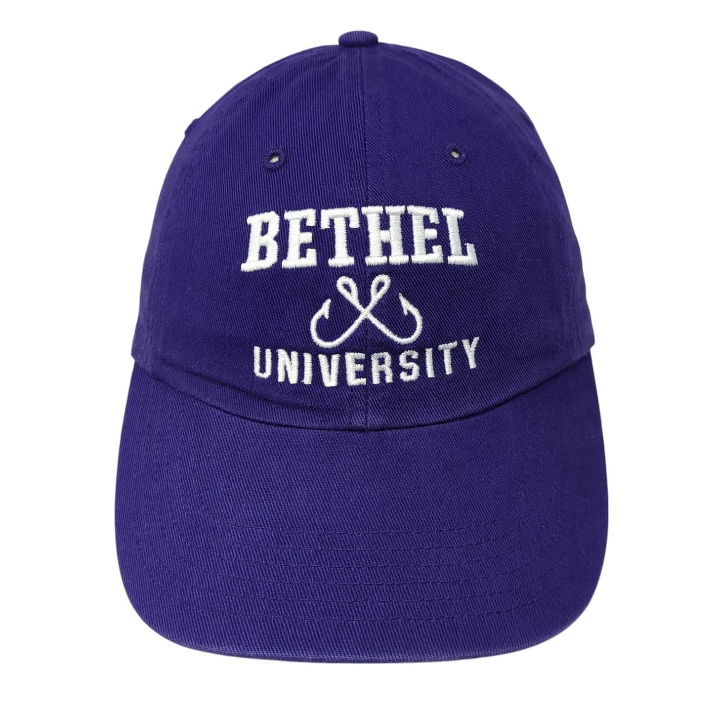 Bethel University Slideback Hat Purple One Size Adjustable Embroidered