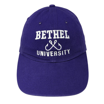 Bethel University Slideback Hat Purple One Size Adjustable Embroidered