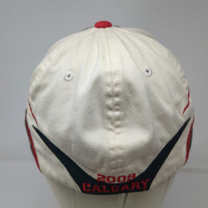 Reebok CFL Grey Cup 2009 Calgary Hat Black White Red One Size Flex Fit 97th Logo
