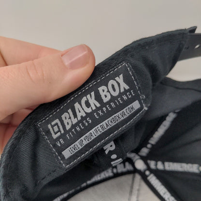 Black Box VR Fitness Immerse & Emerge Snapback Hat Black OS Level Up Your Life