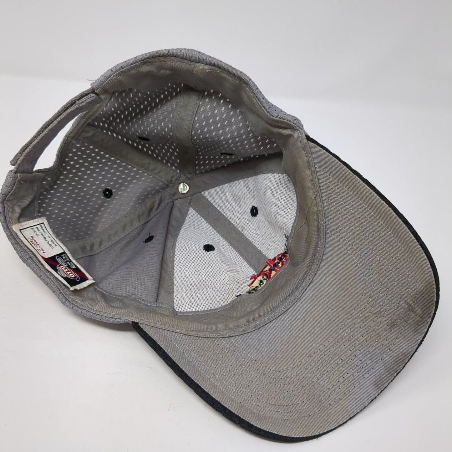 Kansas Cagerz Strapback Hat Gray One Size Adjustable Colorblock Otto