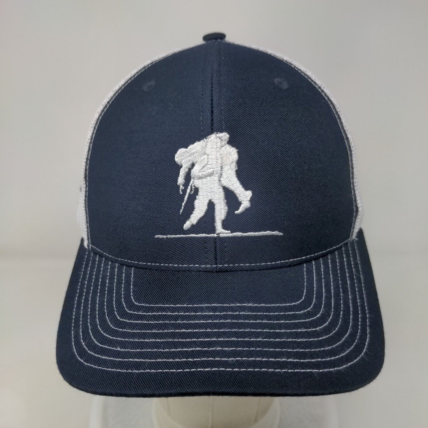 Wounded Warrior Project Snapback Trucker Hat Blue One Size Mesh Back Richardson