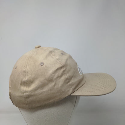 Cabela's Strapback Hat Brown Tan One Size Embroidered Adjustable Vented Holes