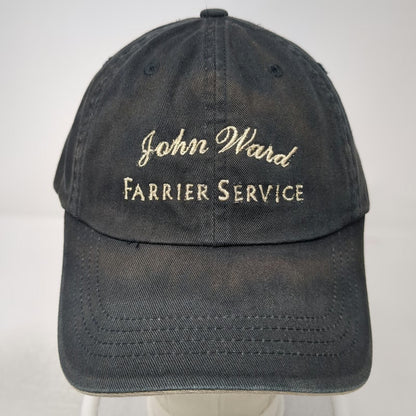 Port Authority Black Baseball Cap One Size John Ward Farrier Service Cotton Hat