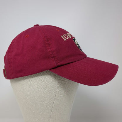 Disneyland Baseball Cap Red One Size Castle Shield Mickey Mouse Slideback Hat