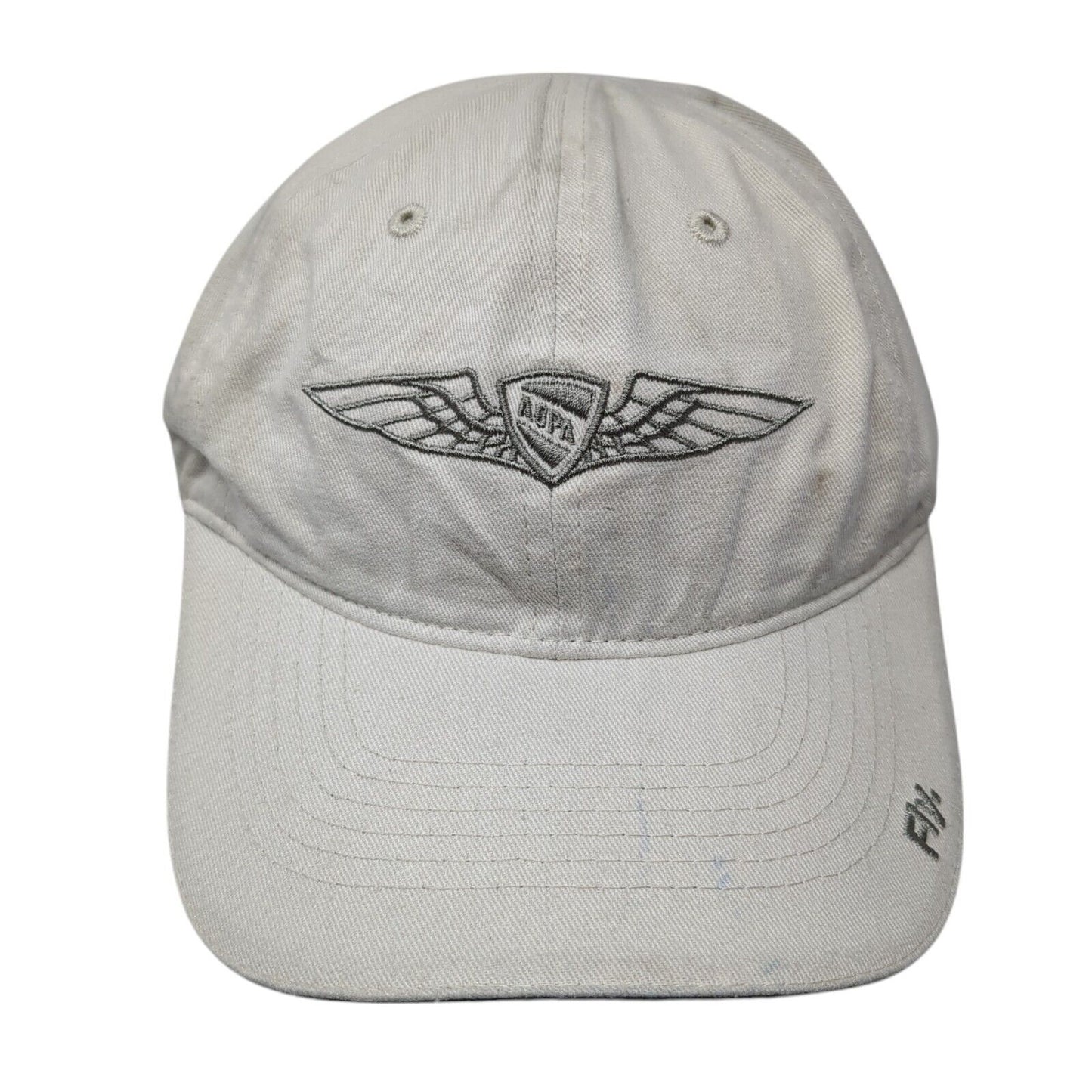 ADPA Fly Slideback Hat Tan One Size Adjustable Embroidered Vented Holes 6 Panel