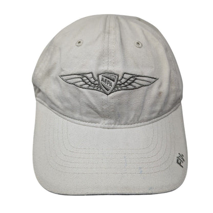 ADPA Fly Slideback Hat Tan One Size Adjustable Embroidered Vented Holes 6 Panel