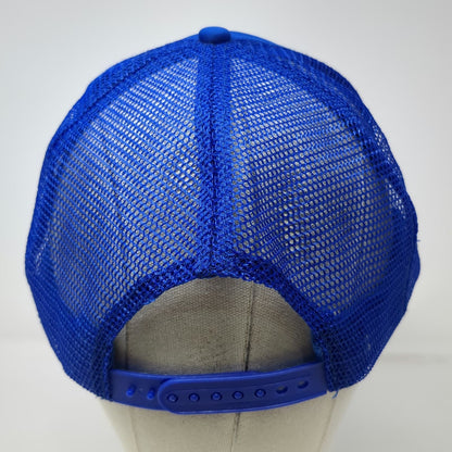 Otto Trucker Hat Blue OSFM Quilici Construction Excavator Mesh Snapback Rope Cap