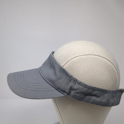 Unbranded Slideback Sun Visor Hat Gray One Size Adjustable Solid Blank