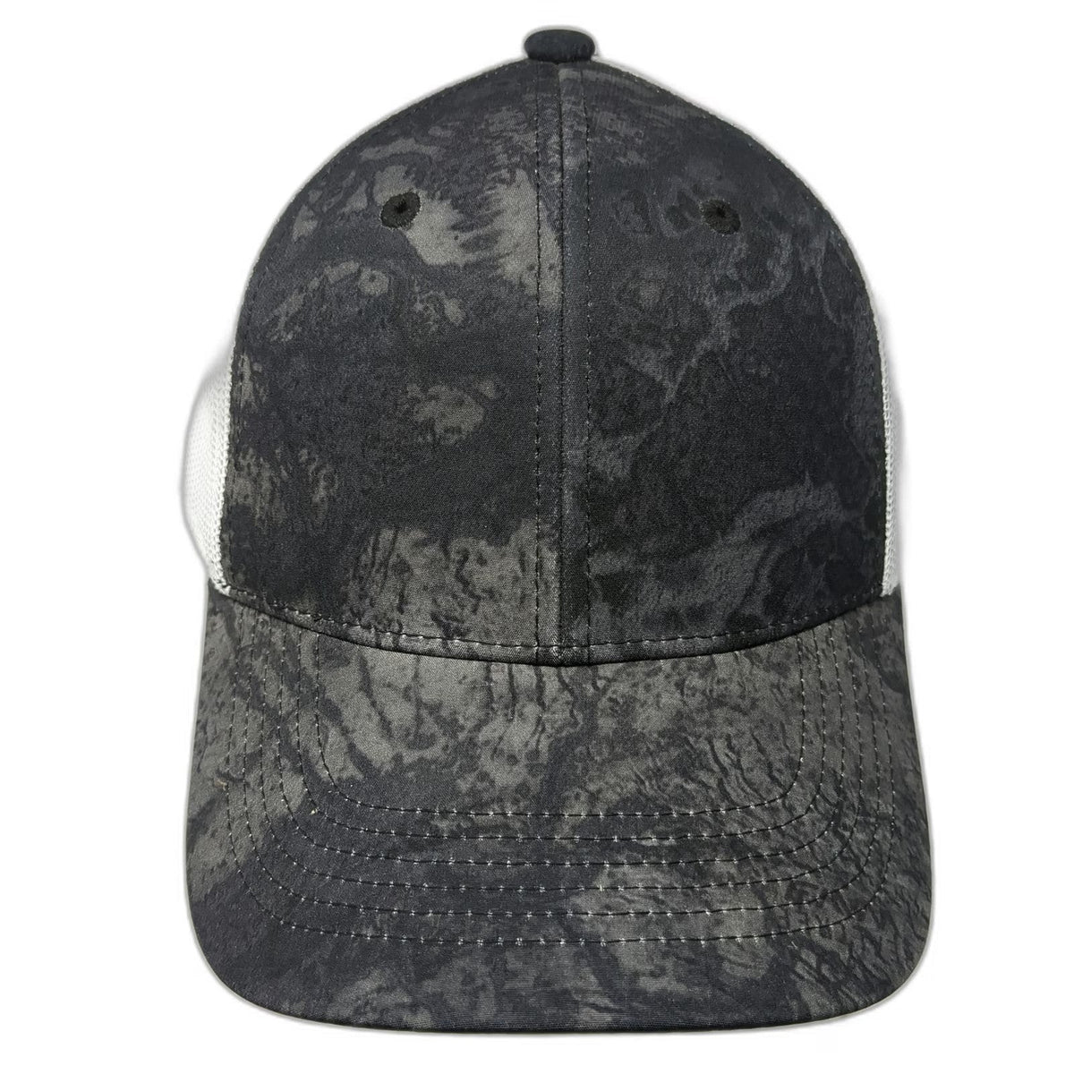 Realtree Trucker Hat Black White OSFM Camo Mesh Back Snapback Hunting Outdoor