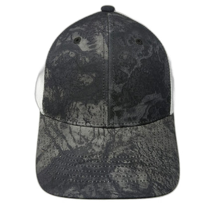 Realtree Trucker Hat Black White OSFM Camo Mesh Back Snapback Hunting Outdoor