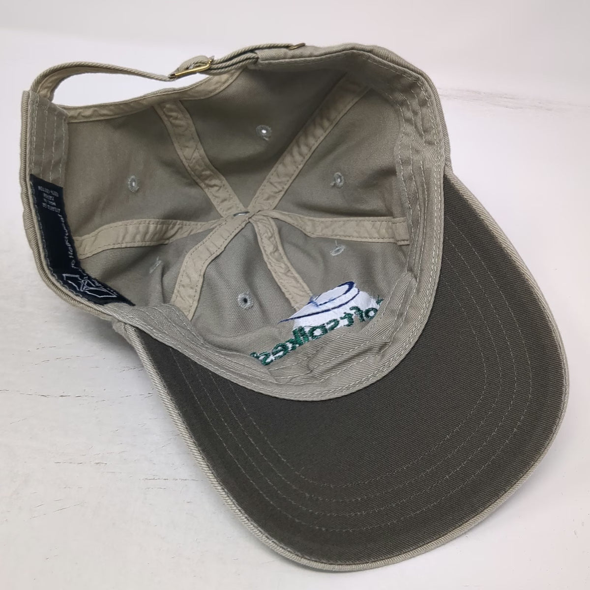 Alternative Headwear Softspikes Hat Baseball Cap Beige One Size Slideback Golf