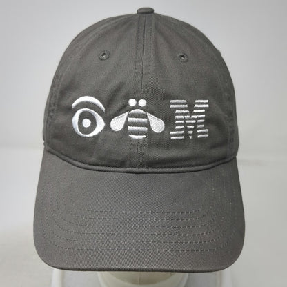 econscious Baseball Cap Gray One Size Eye Bee M Rebus IBM Logo Slideback Hat