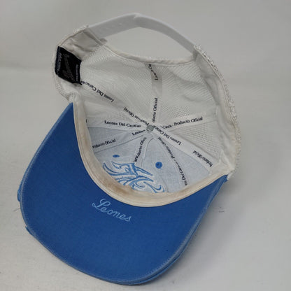 Leones Snapback Mesh Back Hat Blue Embroidered Logo Adjustable