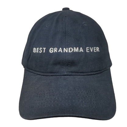 Best Grandma Ever Adult Slideback Hat Blue 57-61 cm Embroidered Port & Company