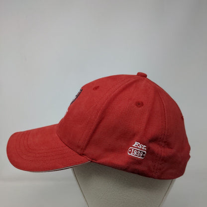 Prescott Golf Club Strapback Hat Red One Size Embroidered Vent Holes