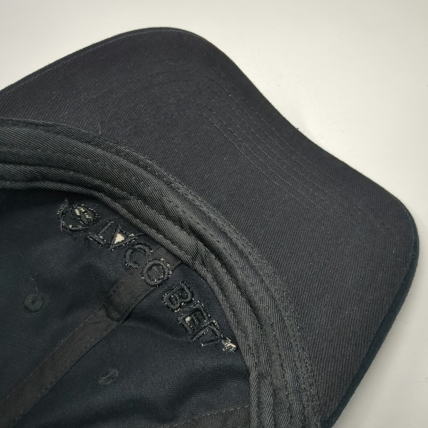 Taco Bell Logo Baseball Cap Black One Size Tonal Embroidery Slideback Cotton Hat