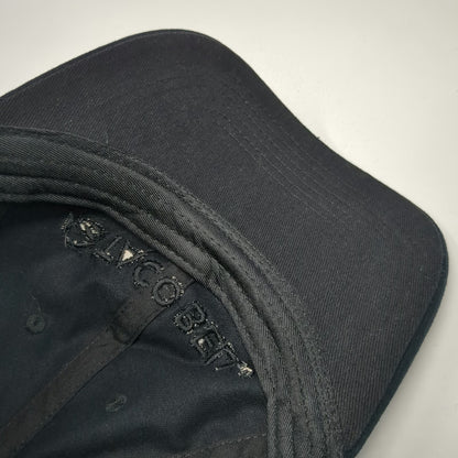 Taco Bell Logo Baseball Cap Black One Size Tonal Embroidery Slideback Cotton Hat