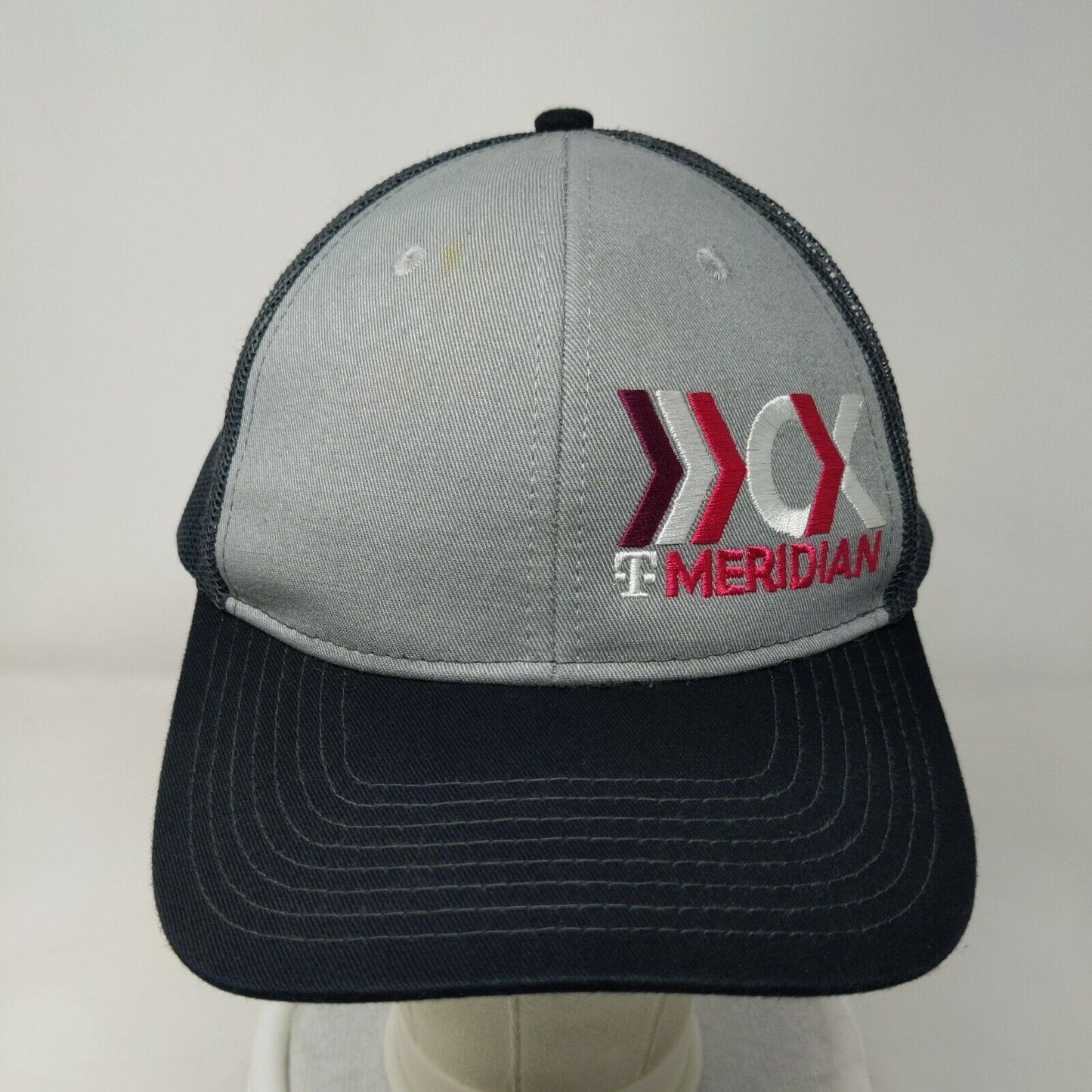T-Meridian Snapback Mesh Back Trucker Hat Gray One Size Port Authority