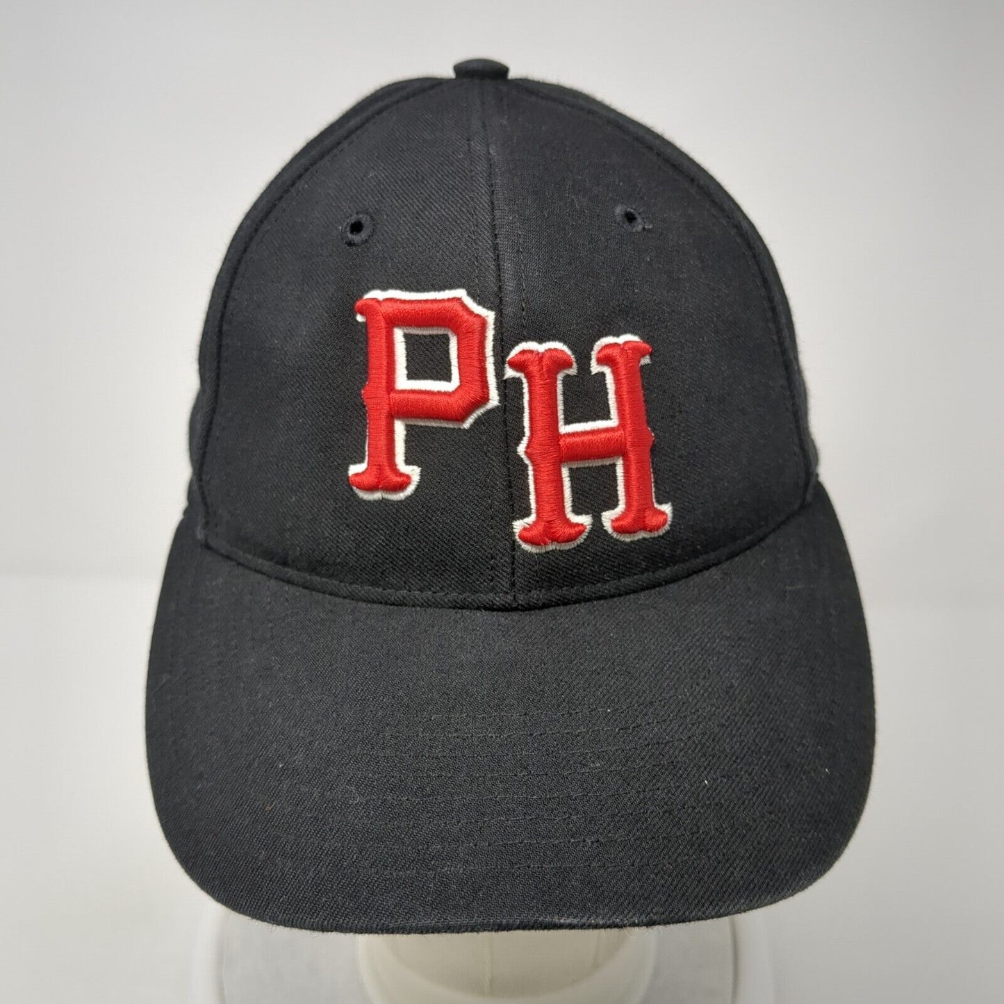PH Fitted Hat Black Size 7 Lightweight Embroidered 6 Panel AOF515 Richardson