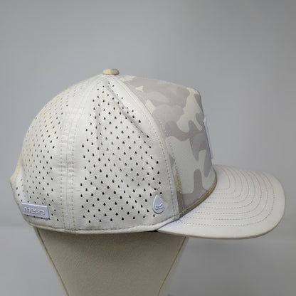 Melin Trucker Hat White One Size Camo Perforated Snapback Hydro Odyssey 5 Panel