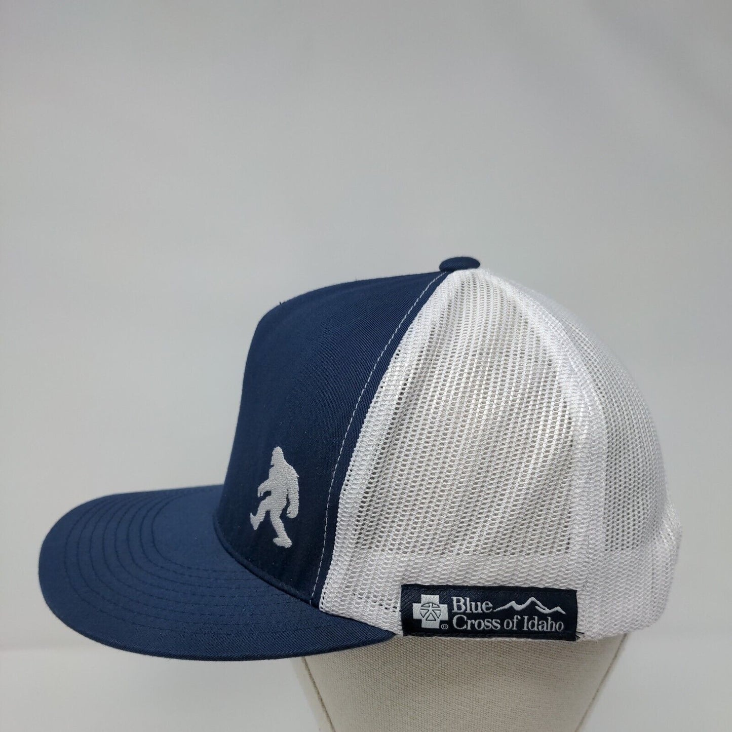 Blue Cross of Idaho Snapback Trucker Hat Blue OSFA Adjustable Mesh Back Yupoong
