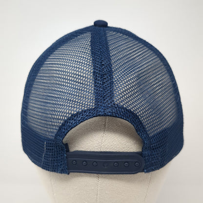 Great Circle Snapback Rope Trucker Hat Blue One Size Mesh Back Outdoor