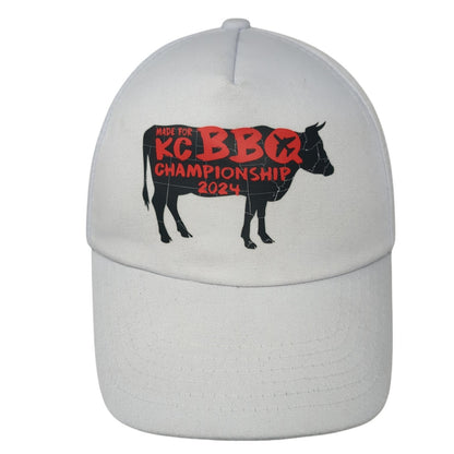 Made For KC BBQ Championship 2014 Baseball Cap White OS Adjustable Polyester