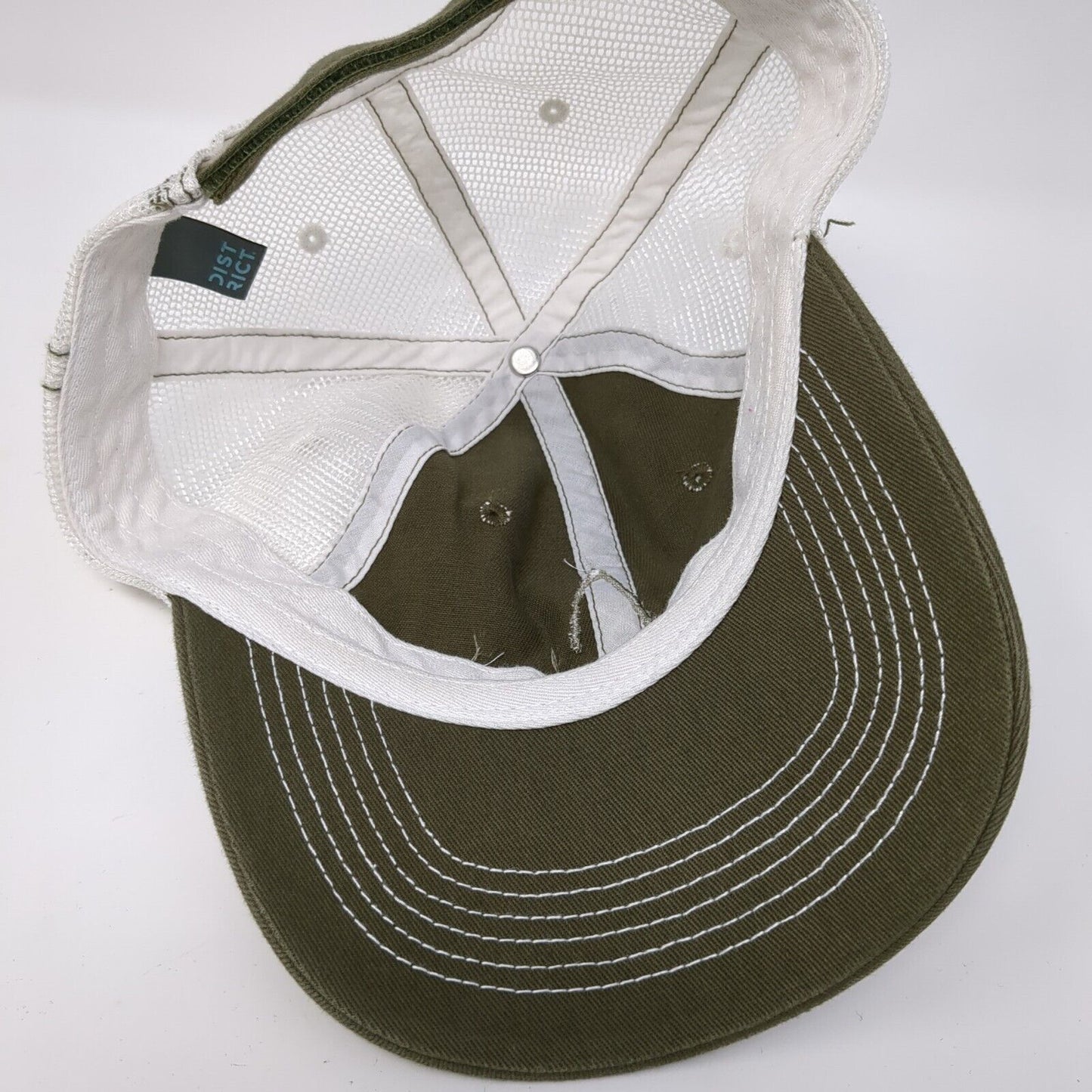 Race To Robie Creek Strapback Trucker Hat Brown One Size Mesh Back District