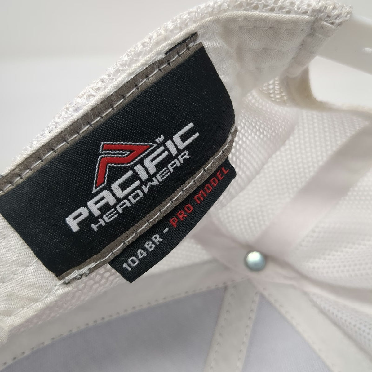 Pacific Headwear Trucker Hat Black White One Size Mesh Back Snapback Rope Patch