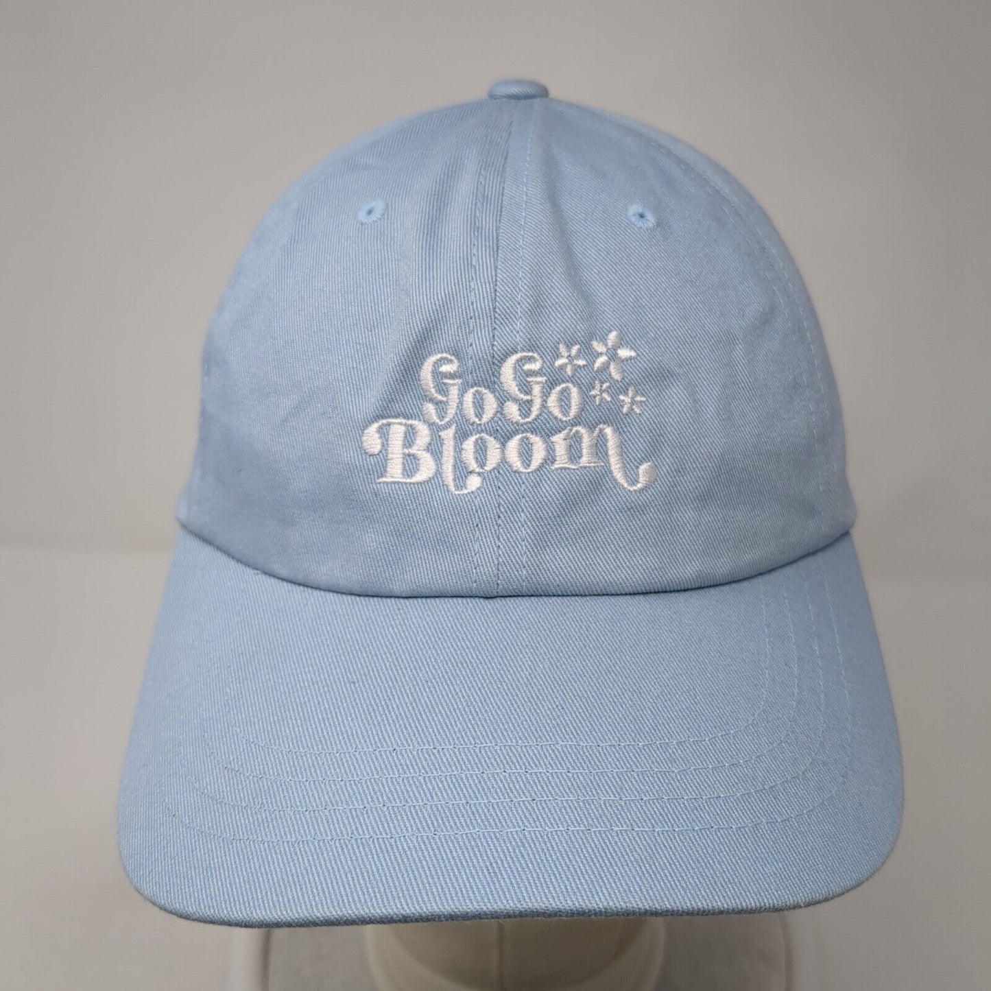 Go Go Bloom Slideback Hat Blue One Size Adjustable Embroidered Classics Yupoong