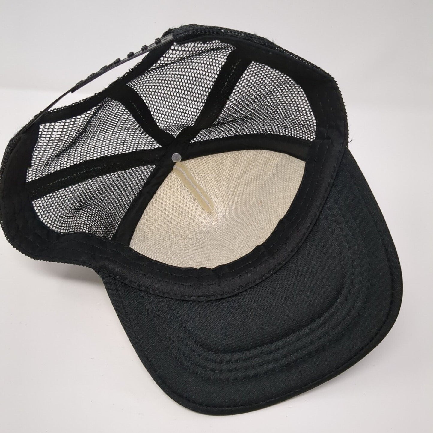 Mountain Moon Stars Snapback Trucker Hat Black OSFA Mesh Back Outdoor