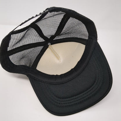 Mountain Moon Stars Snapback Trucker Hat Black OSFA Mesh Back Outdoor