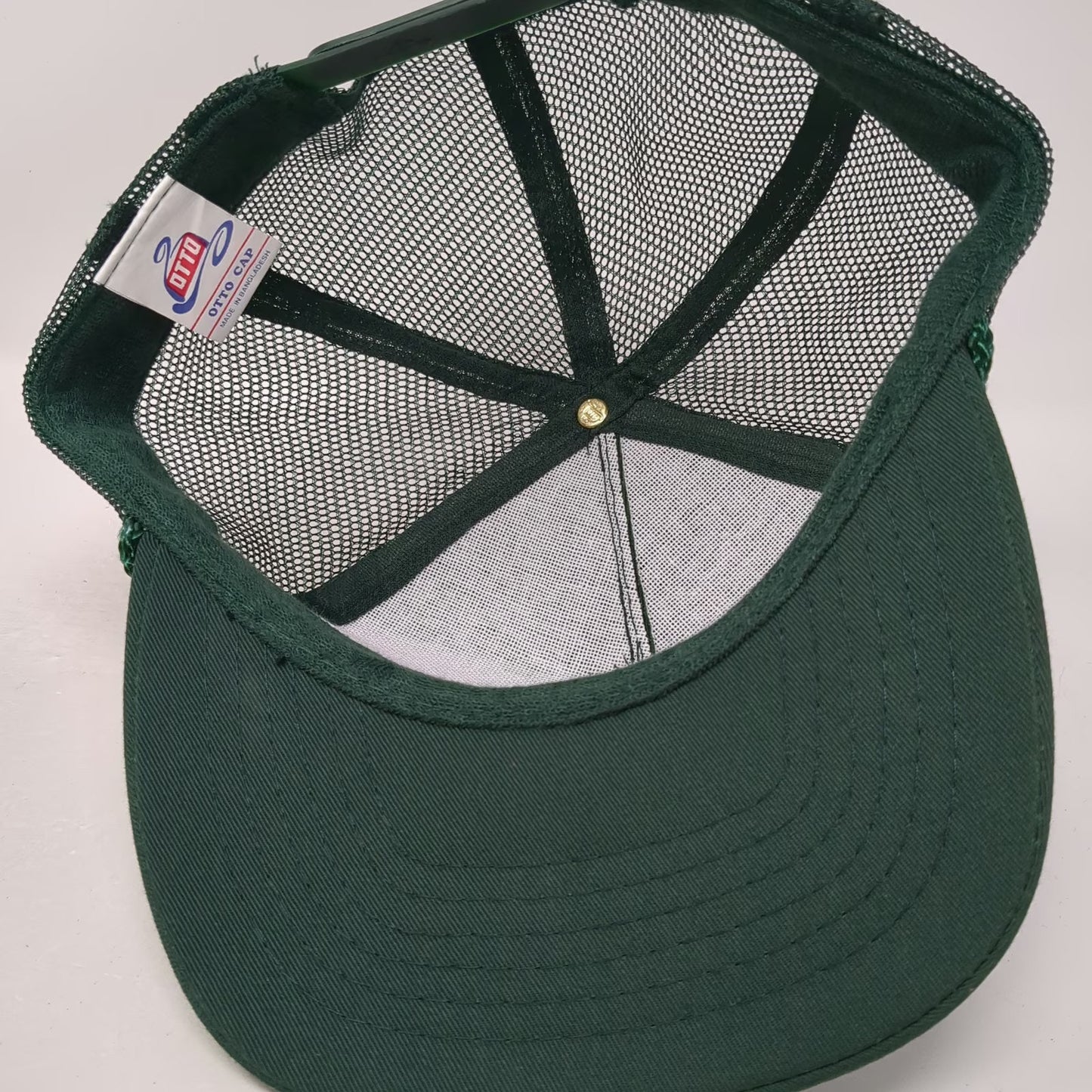 Otto Trucker Hat Green One Size Kootenai Tribe Idaho Fisheries Program Rope