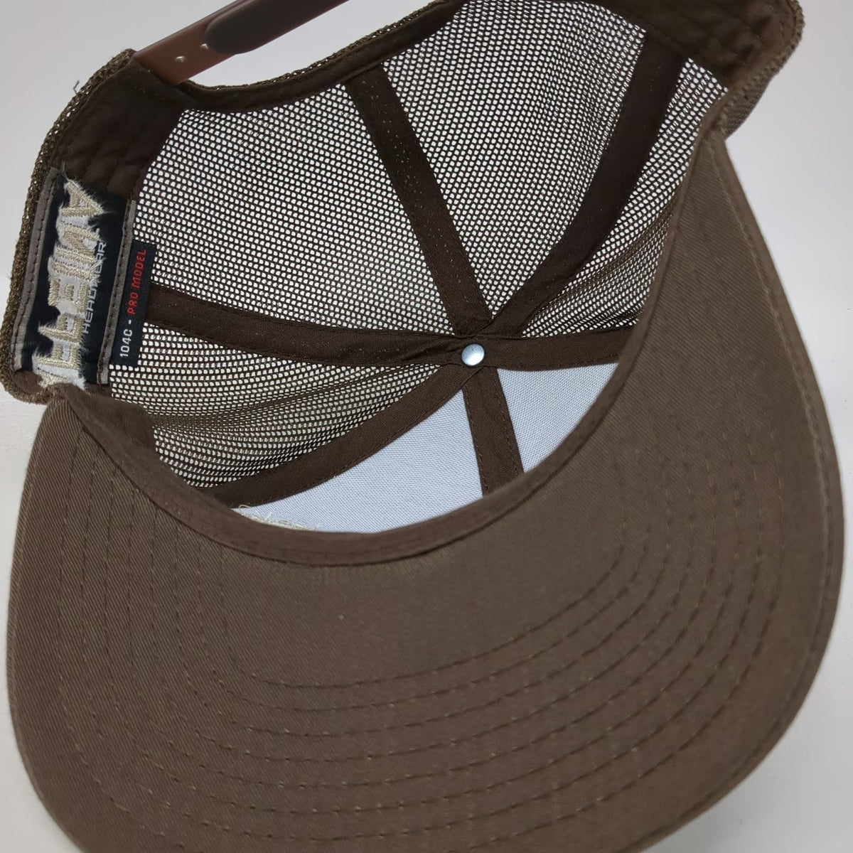 Pacific Headwear Trucker Hat Brown One Size Mandala Caffeina Snapback Mesh hat