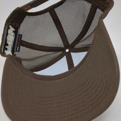 Pacific Headwear Trucker Hat Brown One Size Mandala Caffeina Snapback Mesh hat
