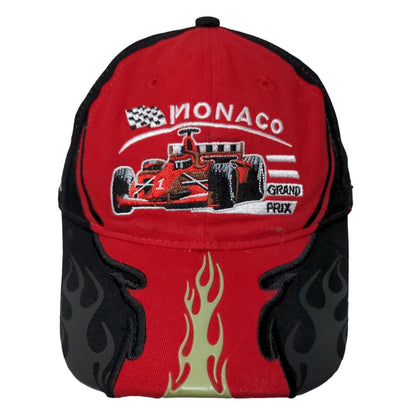 Molipor Men's Slideback Hat Multicolor Monaco Grand Prix Embroidered Flames