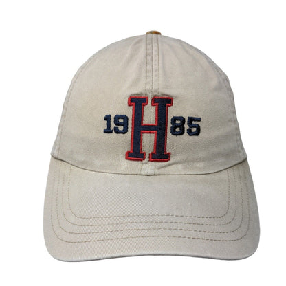 Tommy Hilfiger 1985 Slideback Hat Tan OSFA Embroidered Leather Strap